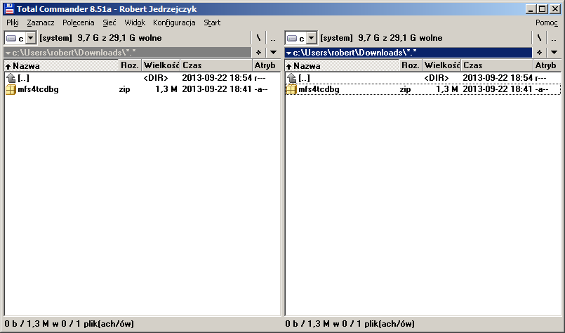 Install plugin mfs4tc - step 1