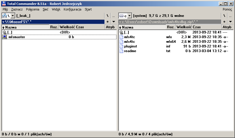 Plugin mfs4tc - define connection - step 3