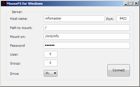 Native direct acces MooseFS file system from Windows